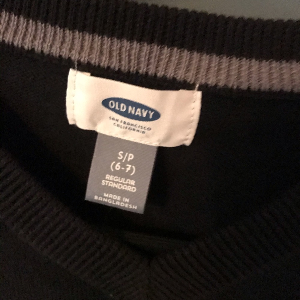 Boys black sweater